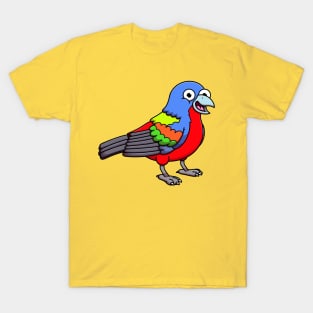 Happy Painted Bunting Bird T-Shirt